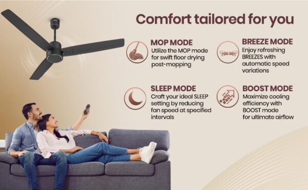 Havells FAB BLDC Ceiling Fan, 350 RPM, Reverse Rotation, 4 Modes - Image 7