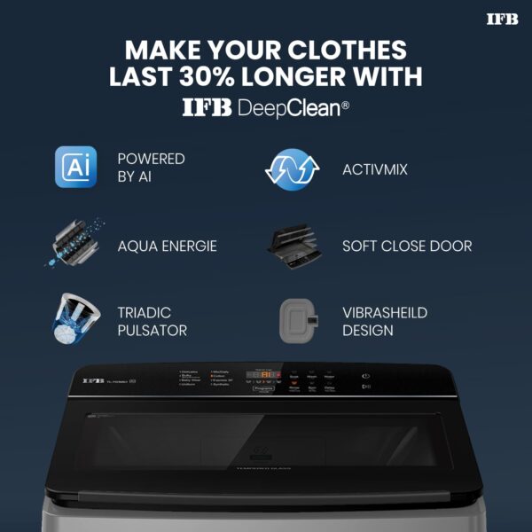 IFB 7 Kg Deep Clean® Technology, AI Powered, Fully Automatic Washing Machine - Image 8