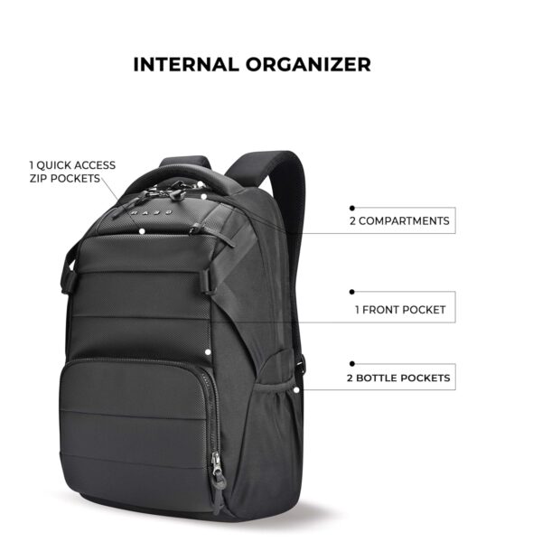 Gear Faux Leather Water Resistant laptop Backpack - Image 6