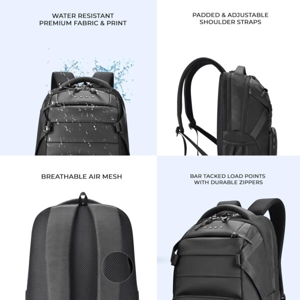Gear Faux Leather Water Resistant laptop Backpack - Image 5