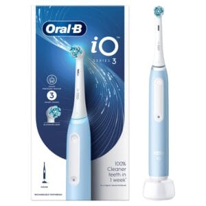 Oral-B Io3 Ultimate Electric Toothbrush For Adults, 3 Smart Modes, Pressure Sensor, IPX7 Water Resistant, Round Brush Head